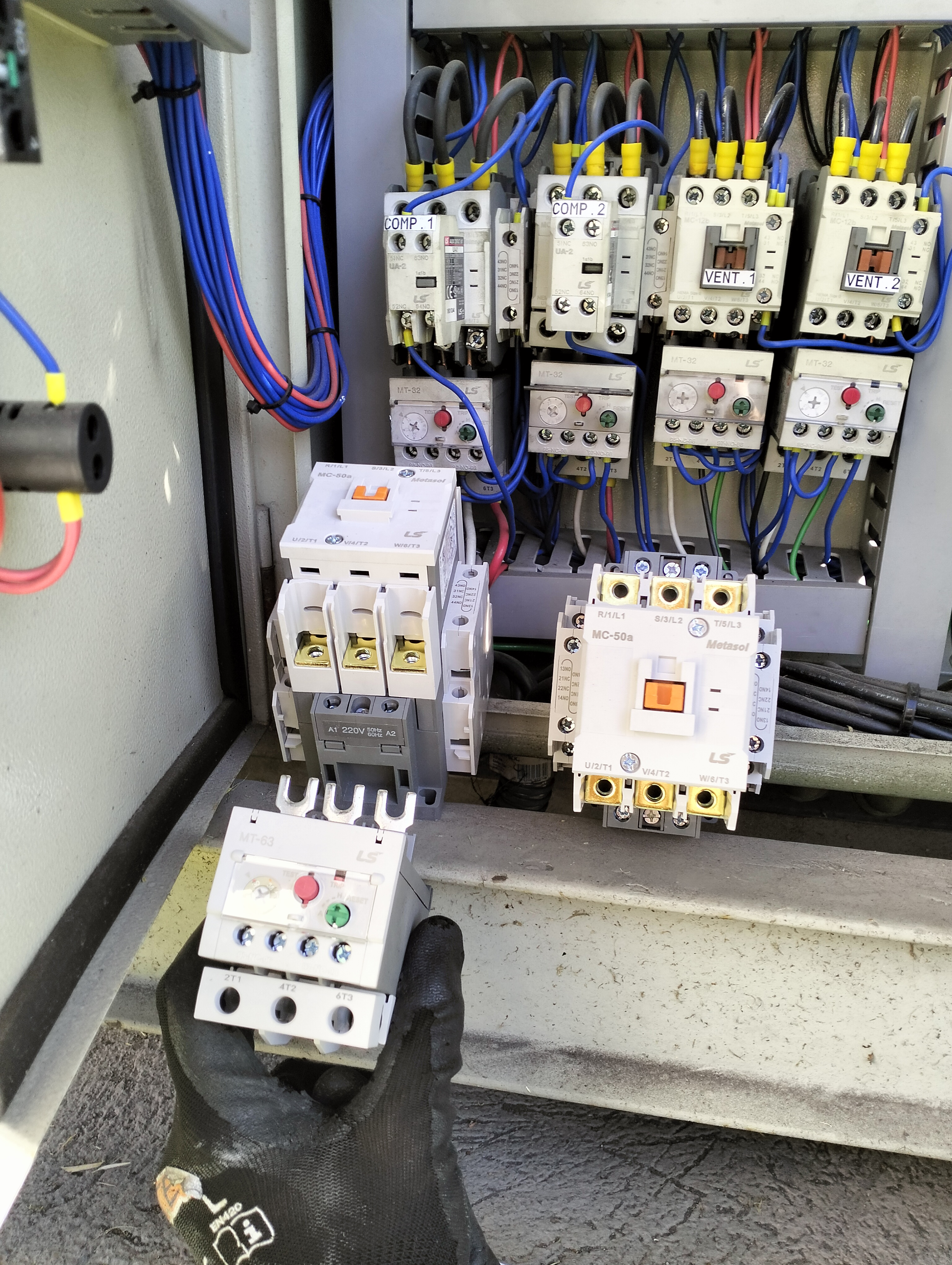 contactor rele termico