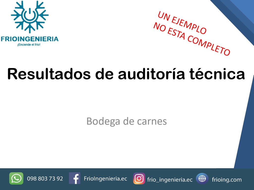 Informe de auditoria técnica