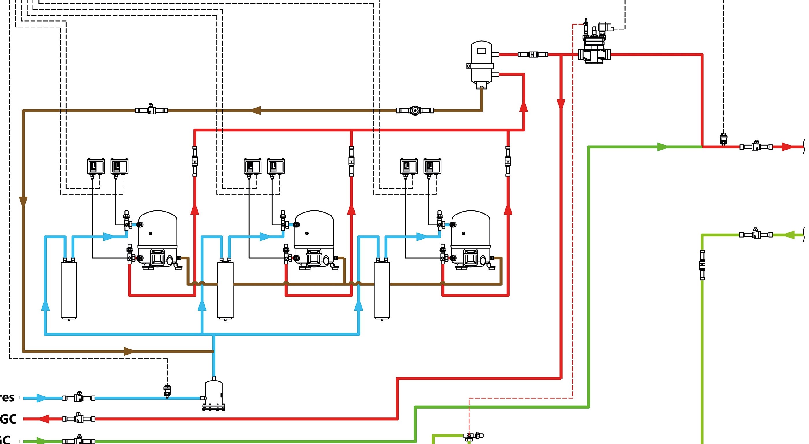 diagrama defrost por gas caliente