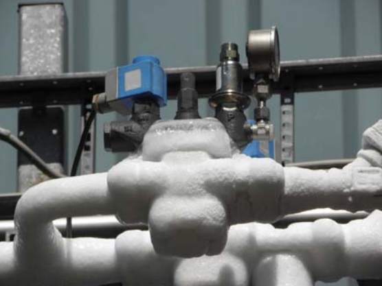 regulador de gas caliente